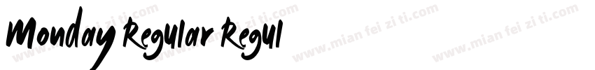 Monday-Regular Regul字体转换